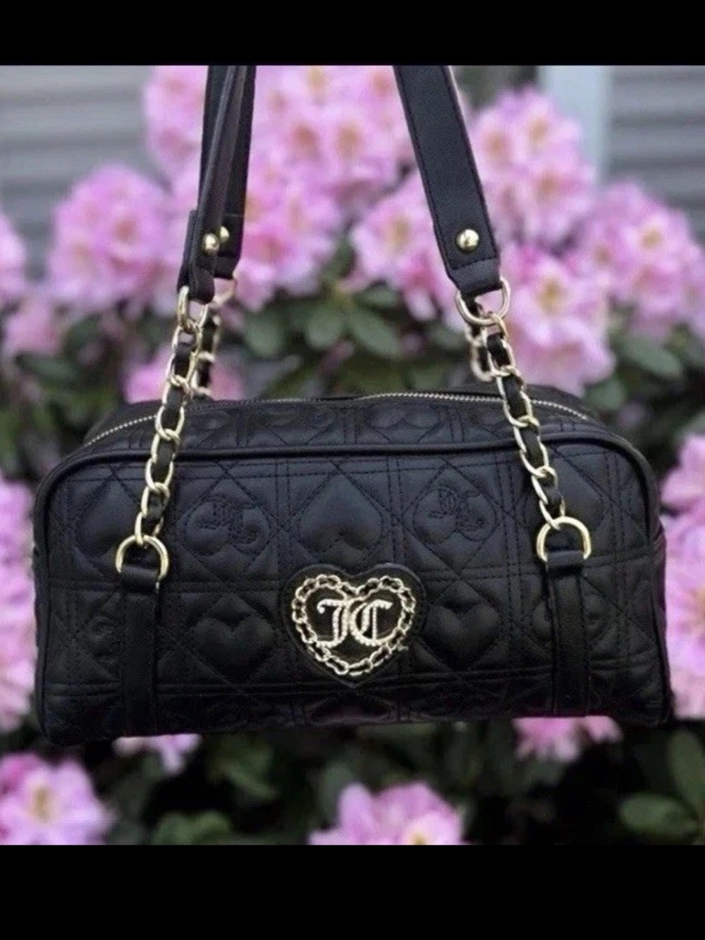 Juicy couture chain my heart satchel